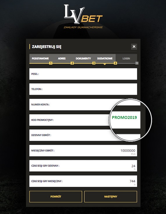Kod promocji LVBET 2019